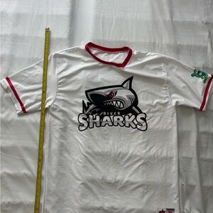 White & Red Short Sleeve Jersey